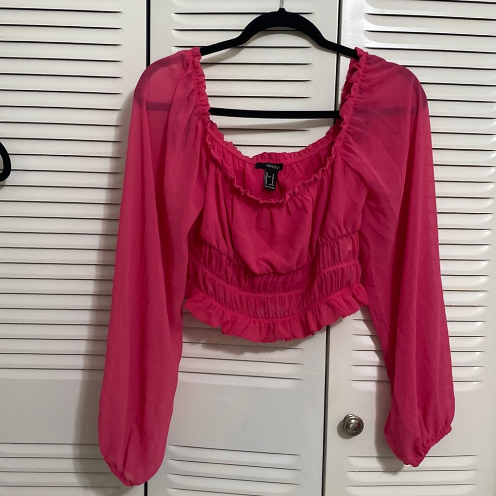 Off the shoulder crop top